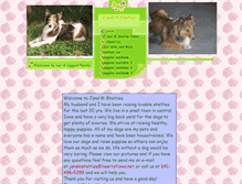 Tablet Screenshot of jandmshelties.com